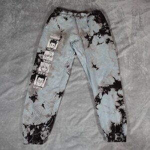 Hypland Hunter X Hunter Jogger Sweatpants Mens M 27” Fleece Tie Dye Anime